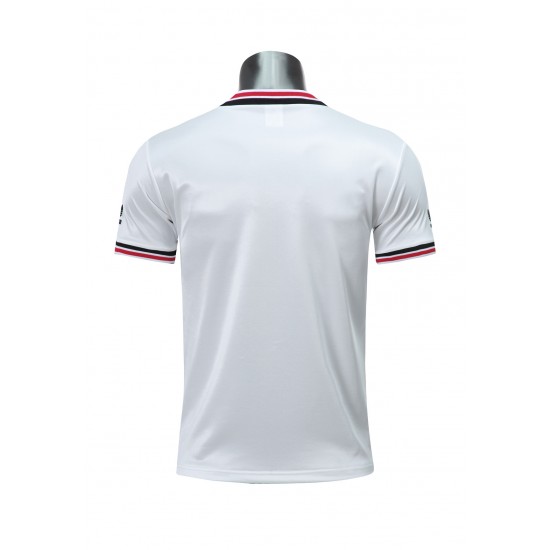 Camisola Manchester United Retro Equipamento Segundo 1985 Manga Curta
